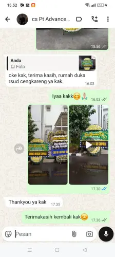 Testimonial Papan Bunga Pernikahan lombok