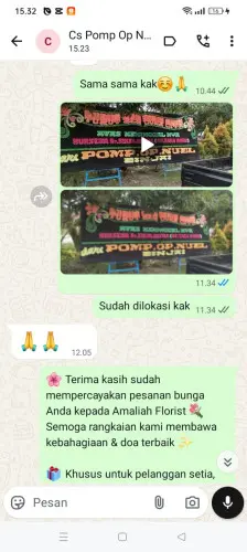 Testimonial Papan Bunga lombok
