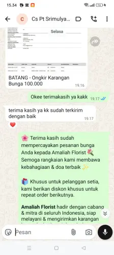 Testimonial Papan Bunga lombok