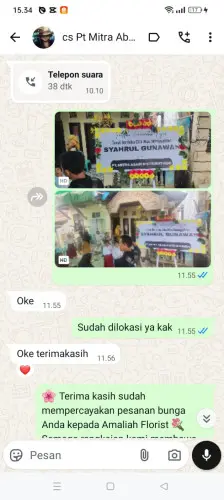 Testimonial Papan Bunga lombok