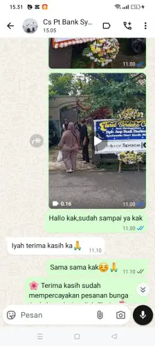 Testimonial Papan Bunga lombok